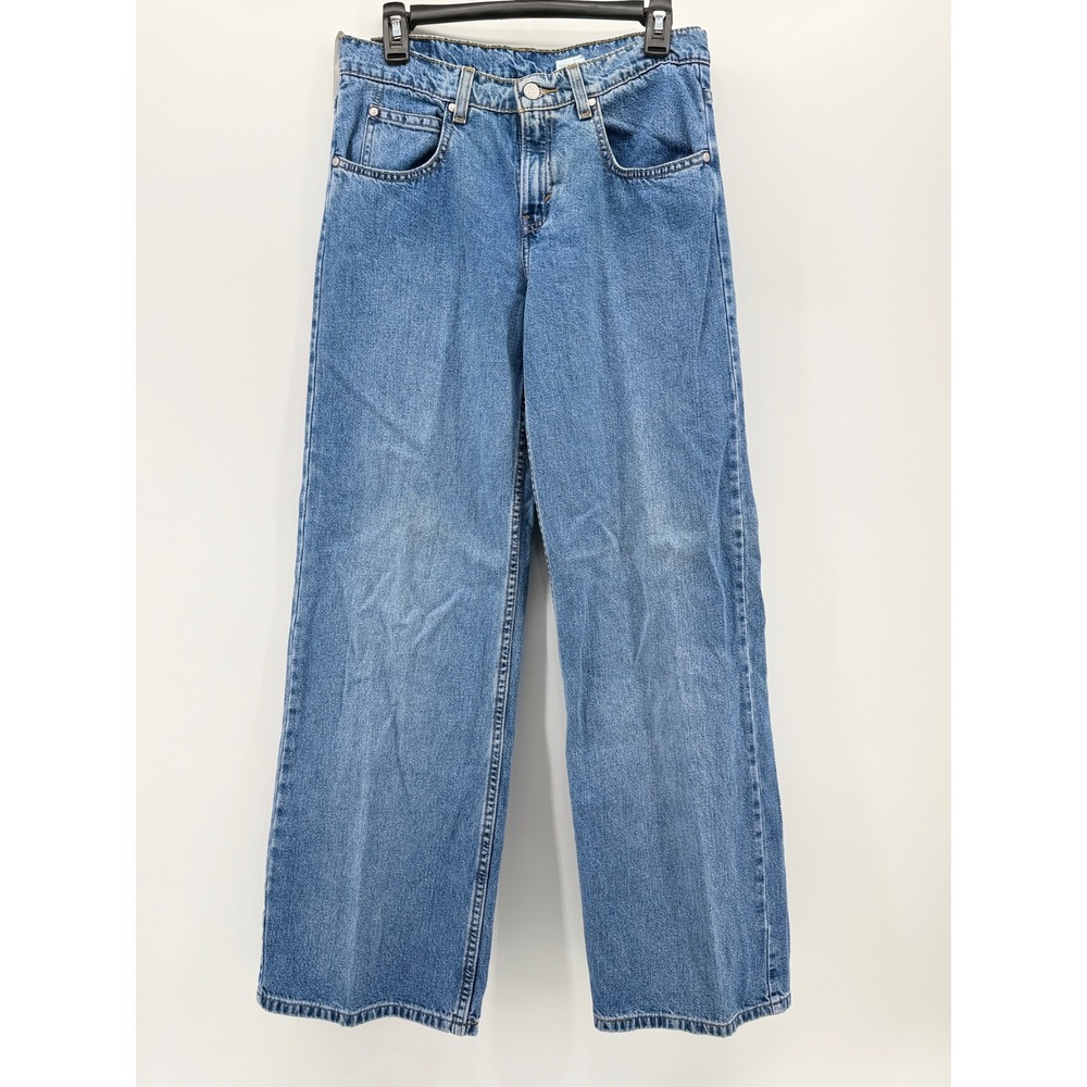 Vintage Levis L2 Hipster Wide Leg Jeans Blue Denim Deadstock Junior Size‎ 7 Med